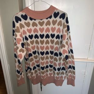 Retro heart sweater! Pairs great w/flair jeans!